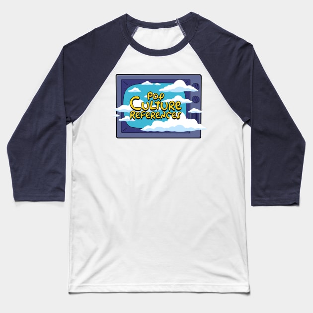 Pop Culture References Simpsons TV Baseball T-Shirt by scribblejuice